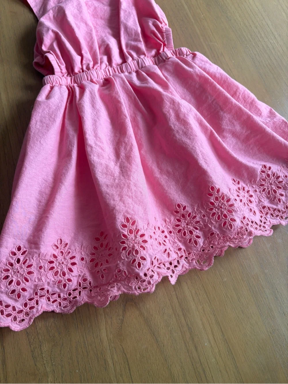 GAP Girl’s Pink Eyelet Cutout Sleeveless Dress